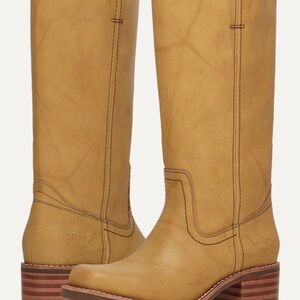 FRYE AND CO. Banana colored Heeled Boots size 7.5